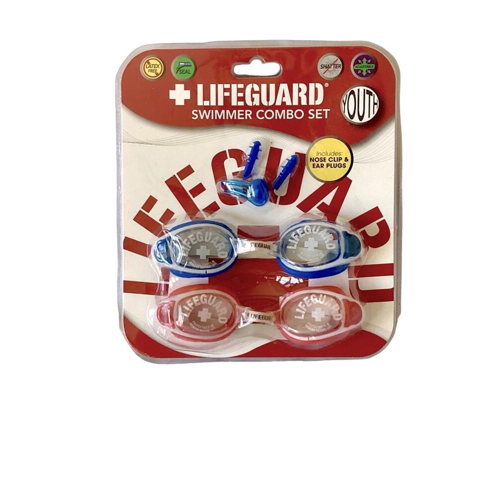 Lifeguard Youth Swimming Goggle Set